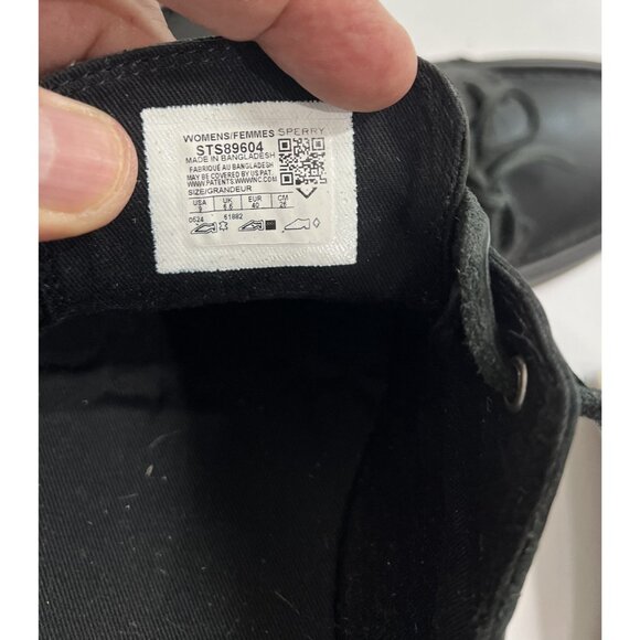 Sperry Wells Boat Shoes Topsider in Black - Picture 9 of 9